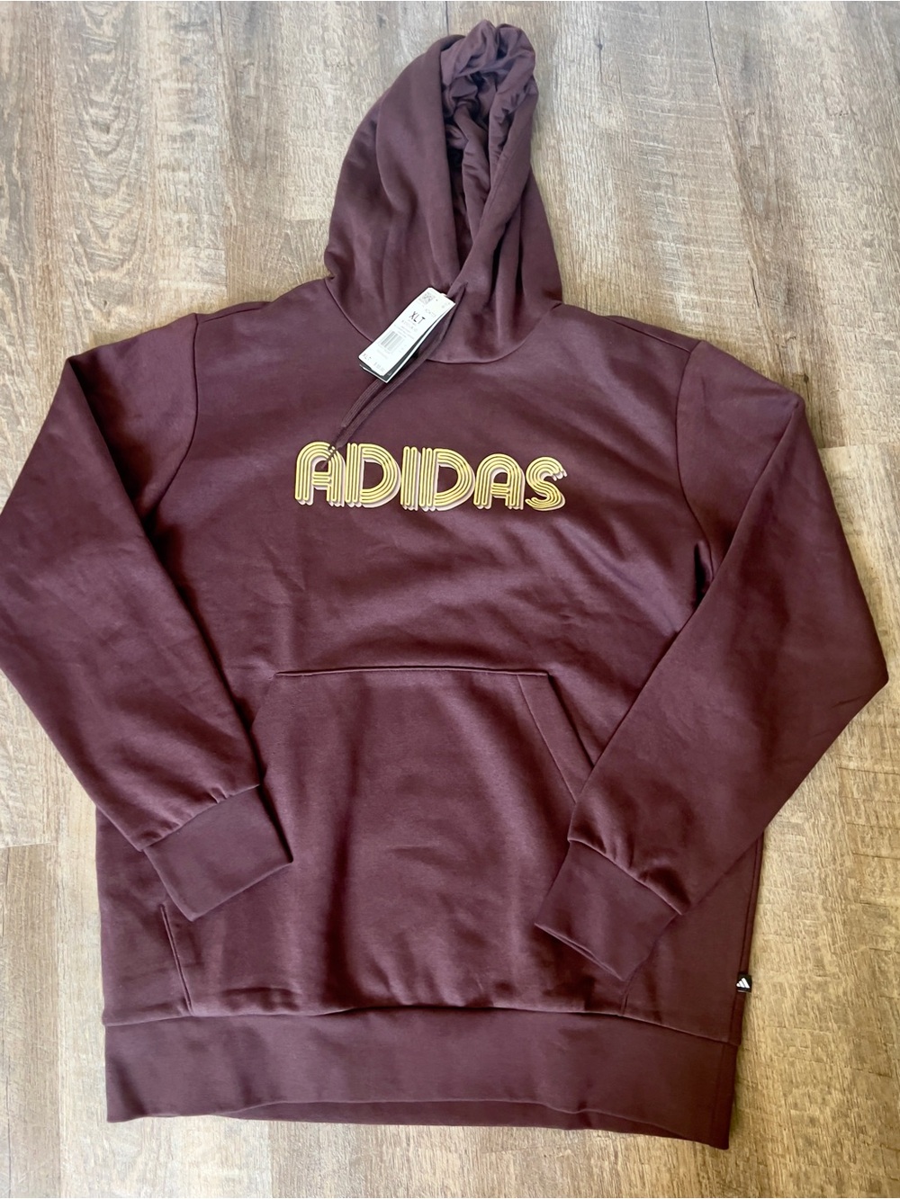 Adidas Men's Fleece Active Hoodie-Size XL Tall